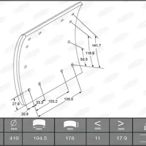 Nieuw Remtrommel Beral 1903618608015606