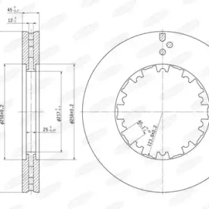 Alleen Vandaag Remschijven Beral BCR225A