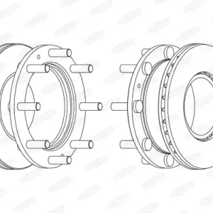 Remschijven Beral BCR308A Wereldwijde Verzending