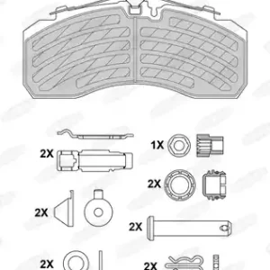 Seizoensaanbieding Remblokset Beral BCV29253BK