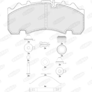Exclusief Remblokset Beral BCV29263TK