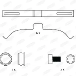 Rem montageset Beral FAC175 Voordeelprijs
