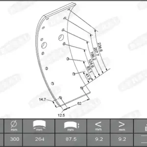 Remtrommel Beral KBL15059.0-1561 Hoge Kwaliteit