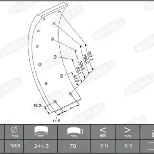 Betrouwbaar Remtrommel Beral KBL15349.2-1549