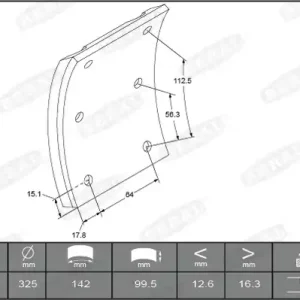 Remtrommel Beral KBL15879.1-1649 Korting