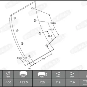 Remtrommel Beral KBL17016.2-1561 Authentiek