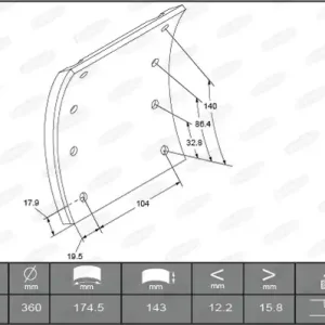 Gecertificeerd Remtrommel Beral KBL17017.0-1649