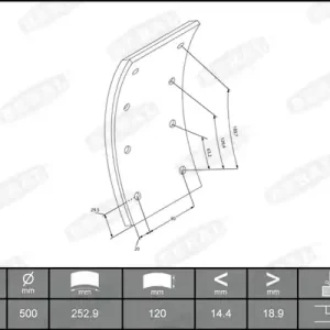Remtrommel Beral KBL17237.0-1549 Favoriet