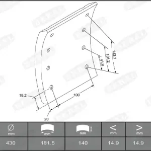 Remtrommel Beral KBL17276.1-1560 Alleen Vandaag