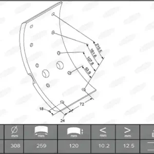 Seizoensaanbieding Remtrommel Beral KBL17280.3-1561
