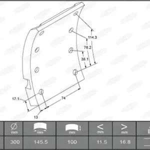Lage Prijs Remtrommel Beral KBL17347.1-1561