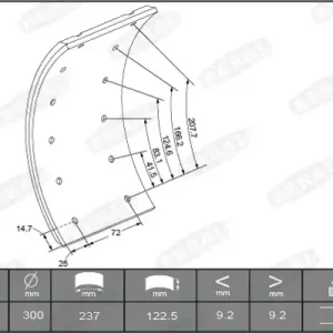 Bulkbestelling Remtrommel Beral KBL17351.1-1561