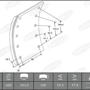 Modern Remtrommel Beral KBL17377.2-1517