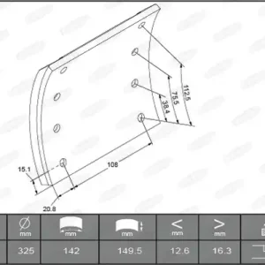 Remtrommel Beral KBL17988.0-1649 Geld-Terug-Garantie