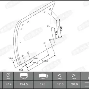 Remtrommel Beral KBL19030.1-1631 Aanbieding