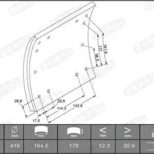 In De Mode Remtrommel Beral KBL19030.1-1640