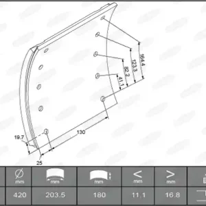 Plaats Bestelling Remtrommel Beral KBL19032.9-1517