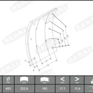Remtrommel Beral KBL19042.1-1549 Hete Deal