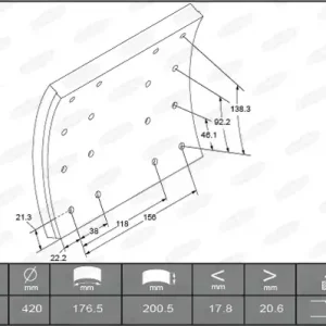 Remtrommel Beral KBL19063.0-1616 Trendy