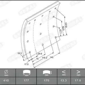 Nieuw Model Remtrommel Beral KBL19090.0-1550