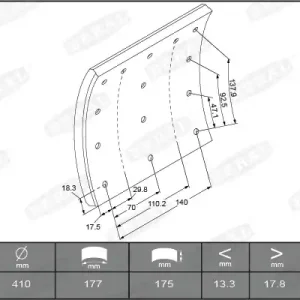Remtrommel Beral KBL19090.1-1627 Gratis Verzending