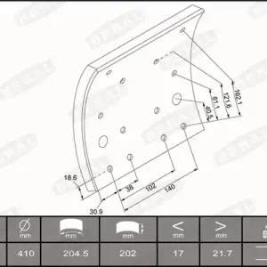 Remtrommel Beral KBL19091.0-1637 Ambachtelijk