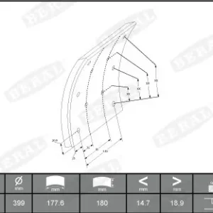 Remtrommel Beral KBL19113.0-1549 Uitverkoop