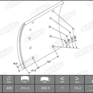 Remtrommel Beral KBL19166.0-1517 Gratis Retour