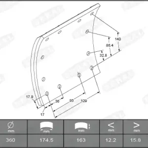 Remtrommel Beral KBL19177.0-1649 Bestseller