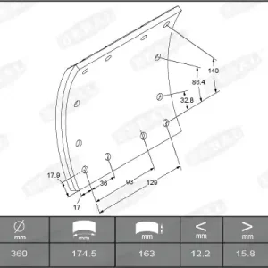 Gratis Verzending Remtrommel Beral KBL19177.1-1649