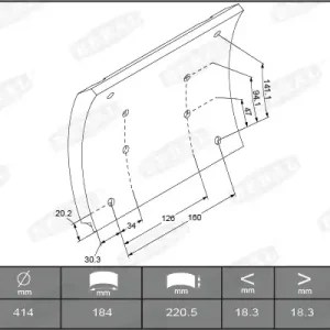 Remtrommel Beral KBL19187.0-1627 Uitverkoop
