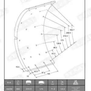 Speciale Aanbieding Remtrommel Beral KBL19255.0-1627