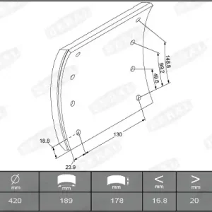 Remtrommel Beral KBL19283.1-1541 Koopje