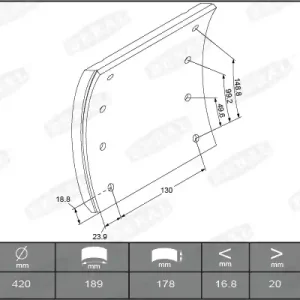 Exclusief Remtrommel Beral KBL19283.2-1541