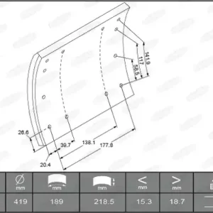 Remtrommel Beral KBL19369.0-1560 Ambachtelijk