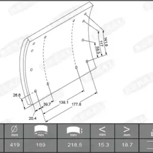 Remtrommel Beral KBL19369.2-1560 Betrouwbaar