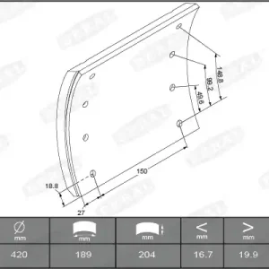 Laatste Versie Remtrommel Beral KBL19477.9-1541