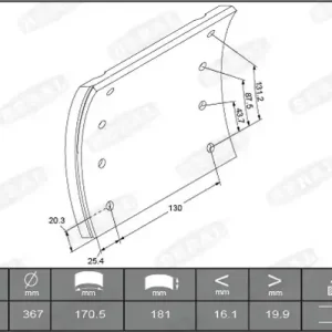Aanbieding Remtrommel Beral KBL19479.0-1561