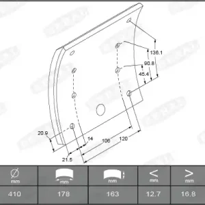 Premium Remtrommel Beral KBL19494.1-1560