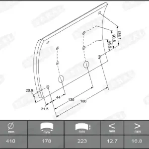 Flitsaanbieding Remtrommel Beral KBL19496.9-1575