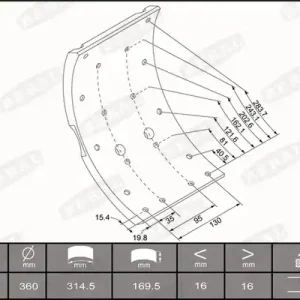 Exclusief Remtrommel Beral KBL19503.0-1626