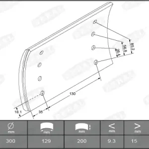Remtrommel Beral KBL19515.2-1541 Authentiek