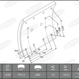 Remtrommel Beral KBL19554.0-1642 Express Levering