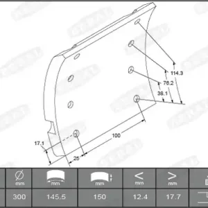 Premium Remtrommel Beral KBL19573.0-1517