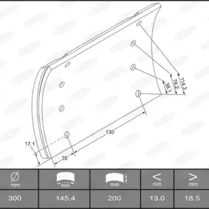 Professioneel Remtrommel Beral KBL19574.0-1517