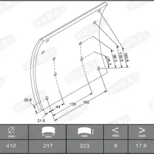Tijdelijk Beschikbaar Remtrommel Beral KBL19581.1-1616