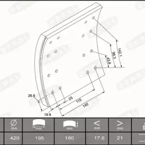 Beperkt Aanbod Remtrommel Beral KBL19615.0-1561