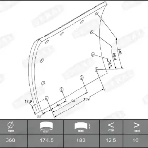 Laatste Versie Remtrommel Beral KBL19708.1-1649