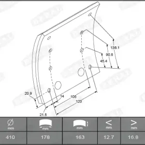 Remtrommel Beral KBL19713.1-1560 Gecertificeerd