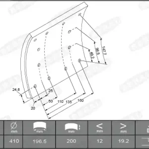 Remtrommel Beral KBL19716.0-1642 Hete Deal